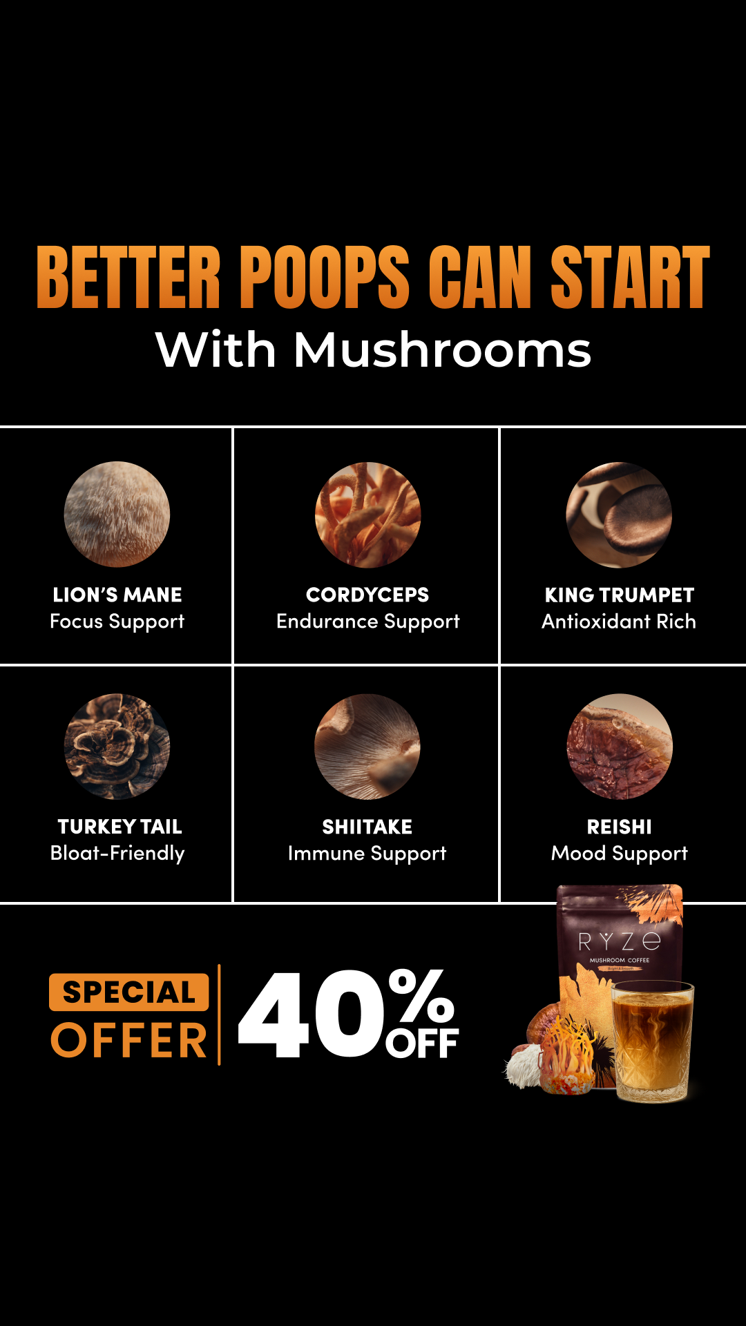 RYZE Superfoods creative