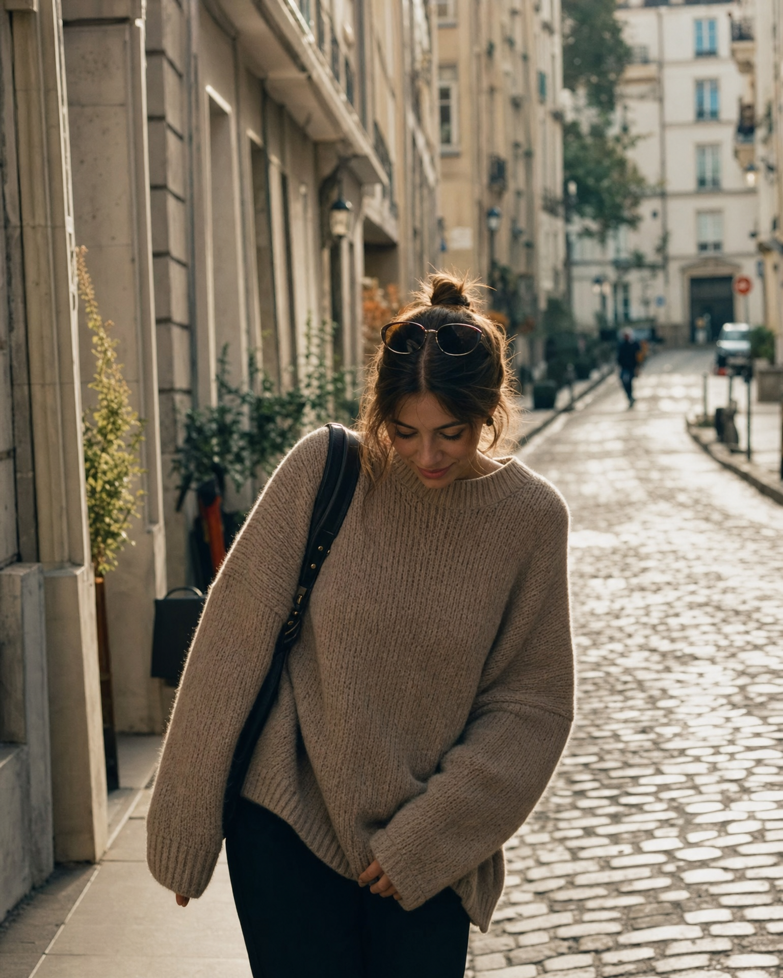 Cliente Cesaires en pull tricot