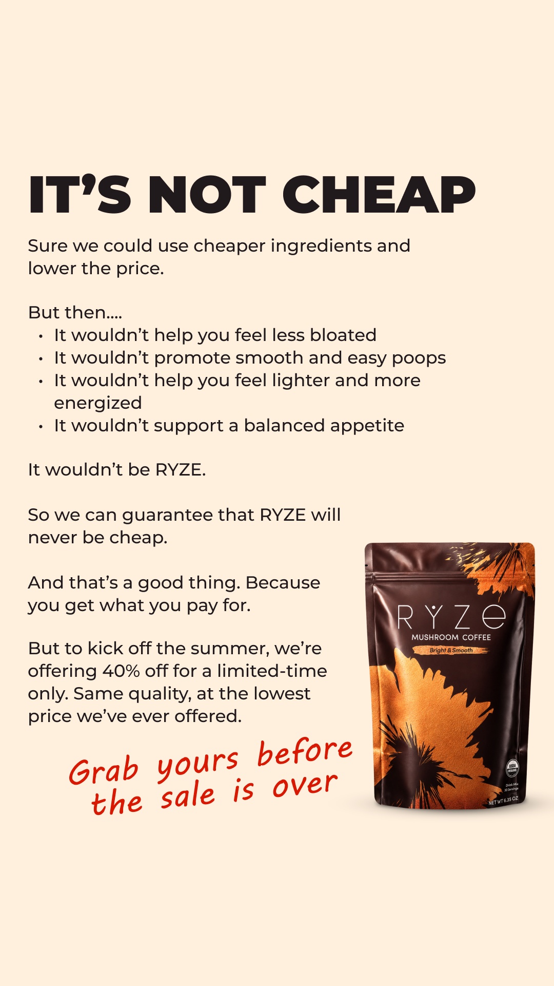 RYZE Superfoods creative