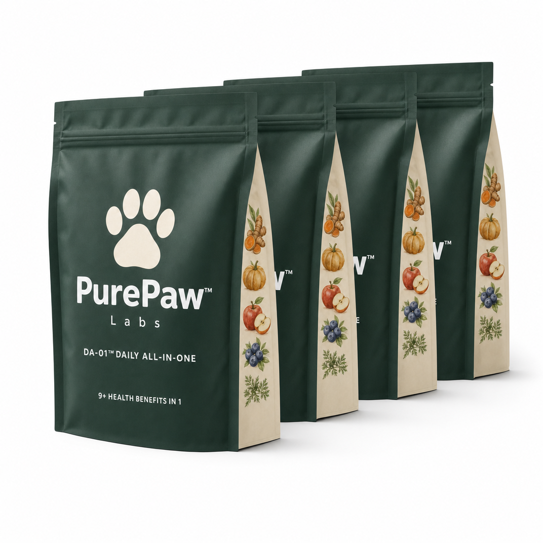 Four PurePaw pouches